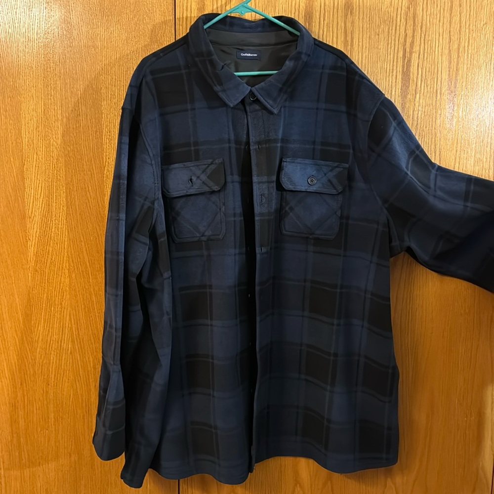 Croft and barrow fleece jacket size 4X never worn, no tags